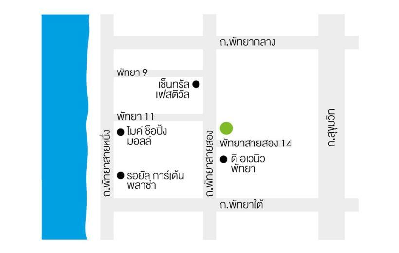 The Base Deluxe Lägenhet Pattaya Exteriör bild